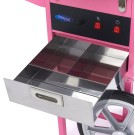 Maxima - Machine à barbe à papa - diamètre 52cm - Rose - avec chariot