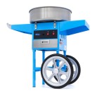 Maxima - Machine à barbe à papa - diamètre 52 cm - Bleu - avec chariot