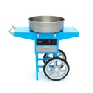 Maxima - Machine à barbe à papa - diamètre 52 cm - Bleu - avec chariot