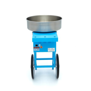 Maxima - Machine à barbe à papa - diamètre 52 cm - Bleu - avec chariot