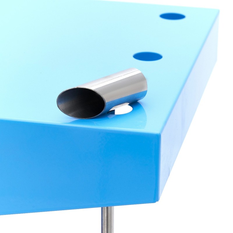Maxima - Machine à barbe à papa - diamètre 52 cm - Bleu - avec chariot