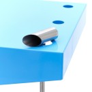 Maxima - Machine à barbe à papa - diamètre 52 cm - Bleu - avec chariot