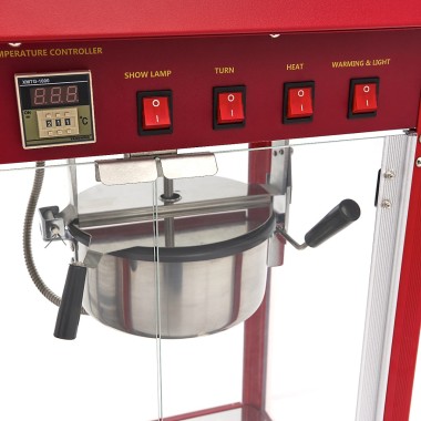 Maxima - Machine à pop-corn - 150 g - avec vitrine de maintien au chaud