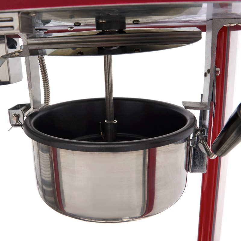 Maxima - Machine à pop-corn - 150 g - avec vitrine de maintien au chaud