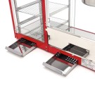 Maxima - Machine à pop-corn - 150 g - avec vitrine de maintien au chaud
