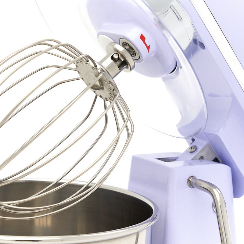 Maxima - Batteur sur socle - 7 L - Jusqu'à 2 kg de pâte - Lilas
