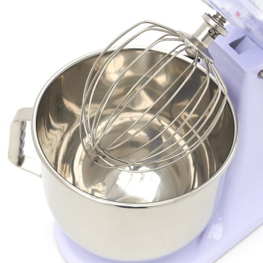 Maxima - Batteur sur socle - 7 L - Jusqu'à 2 kg de pâte - Lilas