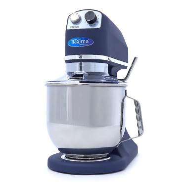 Maxima - Batteur sur socle 7L - Jusqu'à 2kg de pâte - Bleu inox