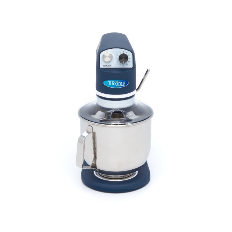 Maxima - Batteur sur socle 7L - Jusqu'à 2kg de pâte - Bleu inox