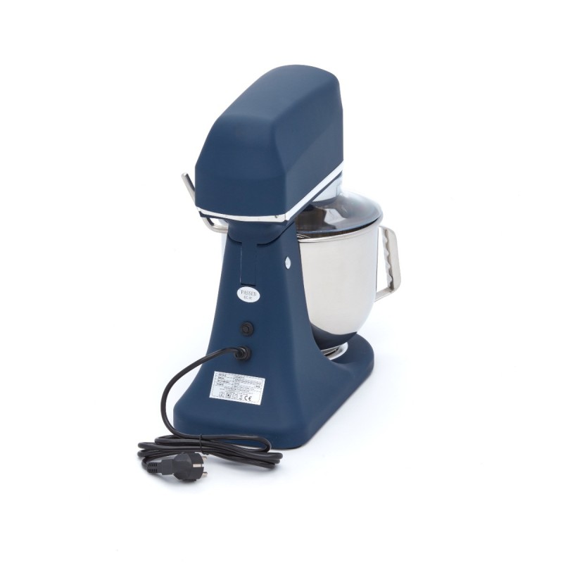Maxima - Batteur sur socle 7L - Jusqu'à 2kg de pâte - Bleu inox