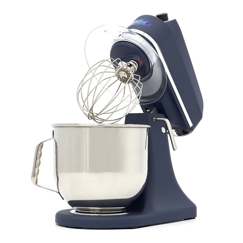 Maxima - Batteur sur socle 7L - Jusqu'à 2kg de pâte - Bleu inox