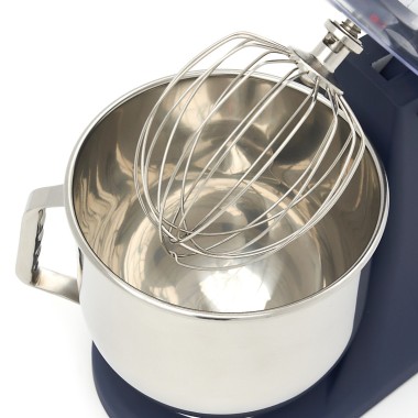 Maxima - Batteur sur socle 7L - Jusqu'à 2kg de pâte - Bleu inox