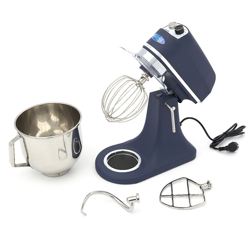 Maxima - Batteur sur socle 7L - Jusqu'à 2kg de pâte - Bleu inox