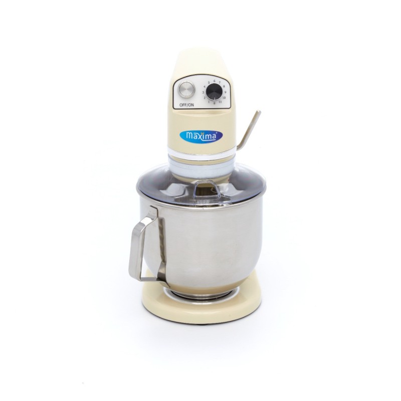 Maxima - Batteur sur socle - 7L - Jusqu'à 2kg de pâte - Ivoire