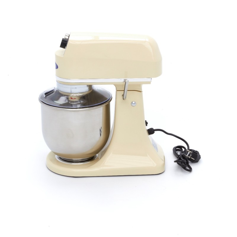 Maxima - Batteur sur socle - 7L - Jusqu'à 2kg de pâte - Ivoire