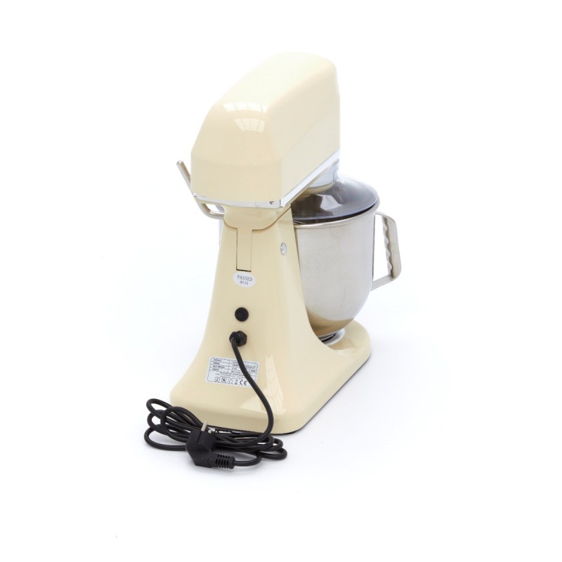 Maxima - Batteur sur socle - 7L - Jusqu'à 2kg de pâte - Ivoire