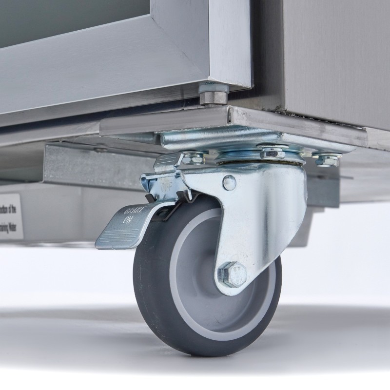 Maxima - Réfrigérateur 600L - 3 étagères réglables - Porte verre - GN 2/1