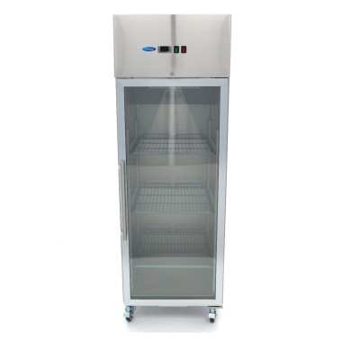 Maxima - Congélateur 600L - 3 étagères réglables - Porte verre - GN 2/1