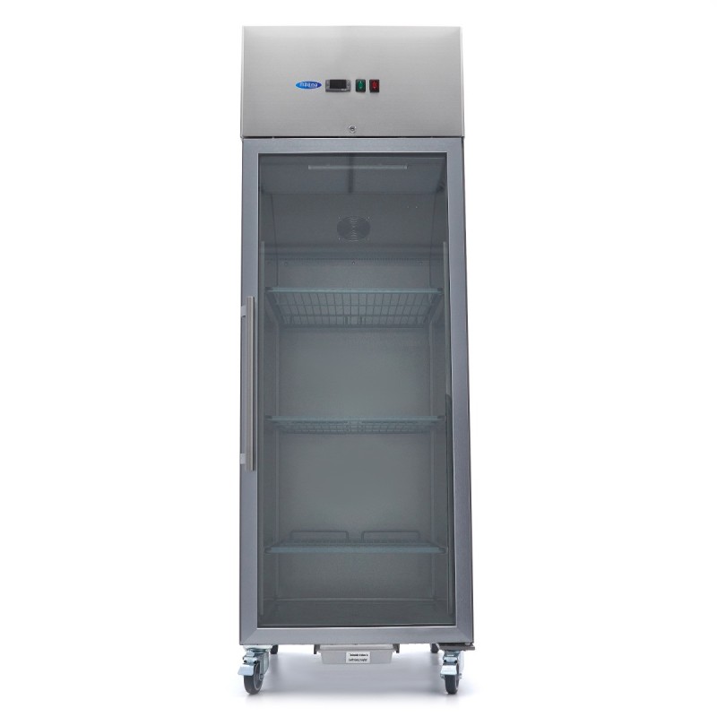 Maxima - Congélateur 600L - 3 étagères réglables - Porte verre - GN 2/1