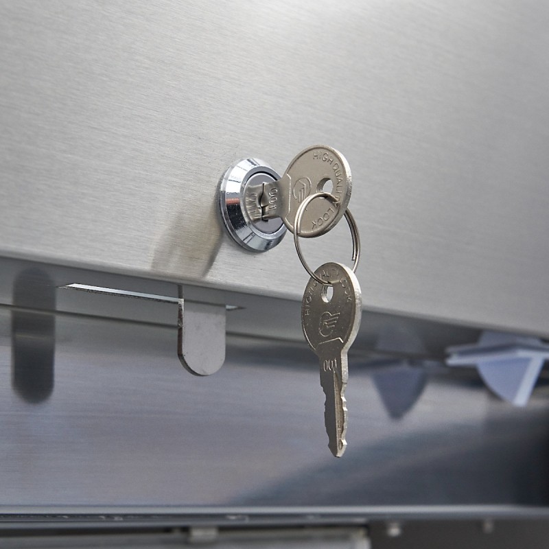 Maxima - Congélateur 600L - 3 étagères réglables - Porte verre - GN 2/1
