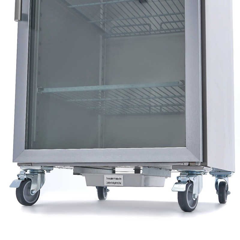 Maxima - Congélateur 600L - 3 étagères réglables - Porte verre - GN 2/1
