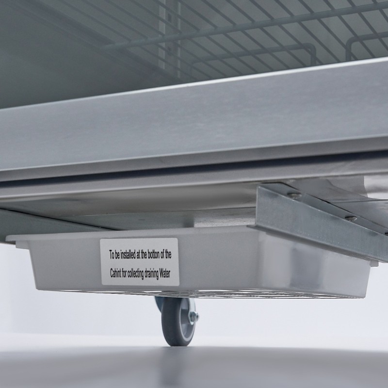Maxima - Congélateur 600L - 3 étagères réglables - Porte verre - GN 2/1