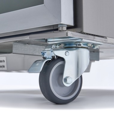 Maxima - Congélateur 600L - 3 étagères réglables - Porte verre - GN 2/1