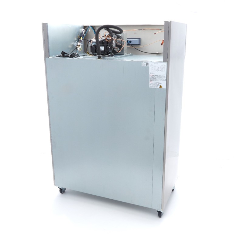 Maxima - Réfrigérateur - 1200L - 6 étagères - Inox - Porte verre - GN 2/1