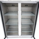 Maxima - Réfrigérateur - 1200L - 6 étagères - Inox - Porte verre - GN 2/1