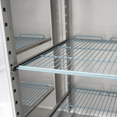Maxima - Réfrigérateur - 1200L - 6 étagères - Inox - Porte verre - GN 2/1