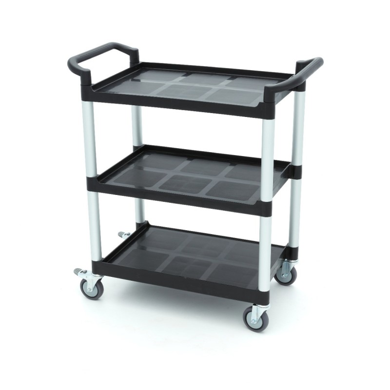 Maxima - Chariot de service - 3 étagères en plastique - 86.5 x 42.5 cm