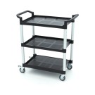 Maxima - Chariot de service - 3 étagères en plastique - 86.5 x 42.5 cm