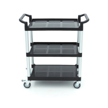 Maxima - Chariot de service - 3 étagères en plastique - 86.5 x 42.5 cm