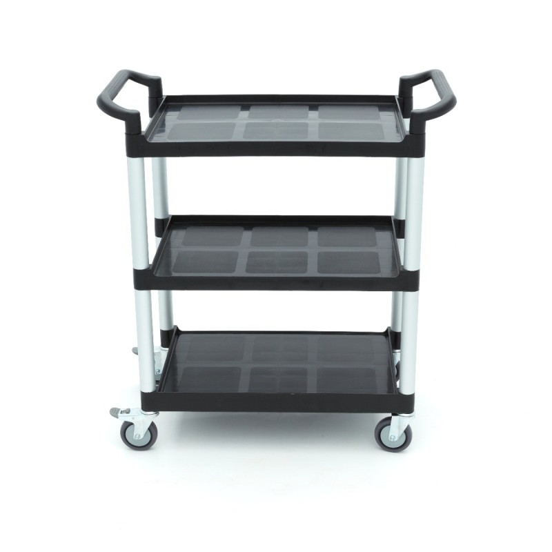 Maxima - Chariot de service - 3 étagères en plastique - 86.5 x 42.5 cm