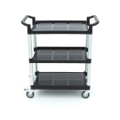 Maxima - Chariot de service - 3 étagères en plastique - 86.5 x 42.5 cm