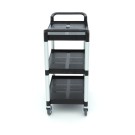 Maxima - Chariot de service - 3 étagères en plastique - 86.5 x 42.5 cm
