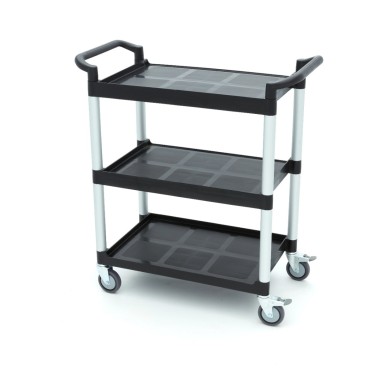 Maxima - Chariot de service - 3 étagères en plastique - 86.5 x 42.5 cm