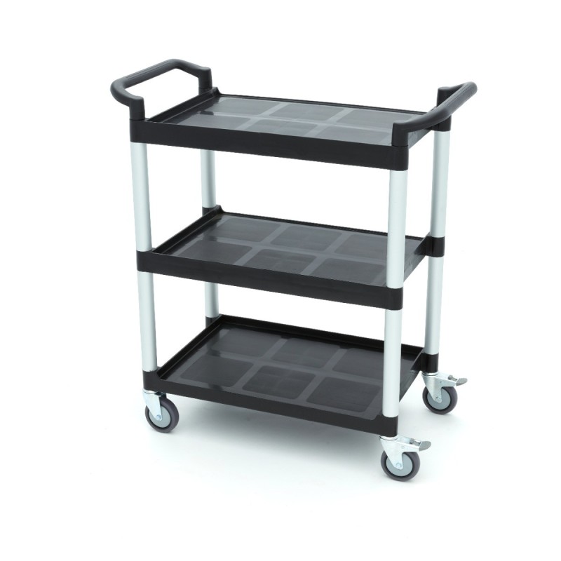 Maxima - Chariot de service - 3 étagères en plastique - 86.5 x 42.5 cm
