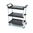 Maxima - Chariot de service - 3 étagères en plastique - 86.5 x 42.5 cm