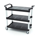 Maxima - Chariot de service - 3 étagères plastique - 103x50.5 cm