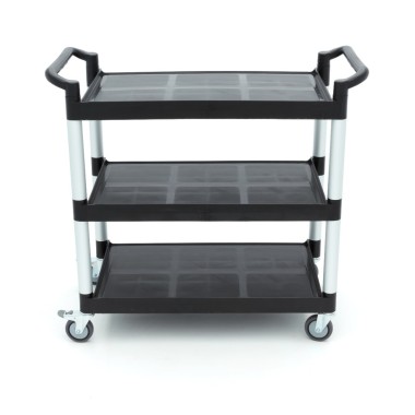 Maxima - Chariot de service - 3 étagères plastique - 103x50.5 cm