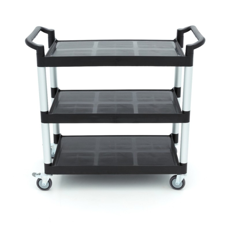 Maxima - Chariot de service - 3 étagères plastique - 103x50.5 cm