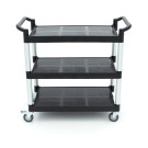 Maxima - Chariot de service - 3 étagères plastique - 103x50.5 cm