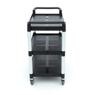 Maxima - Chariot de service - 3 étagères plastique - 103x50.5 cm
