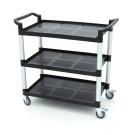 Maxima - Chariot de service - 3 étagères plastique - 103x50.5 cm