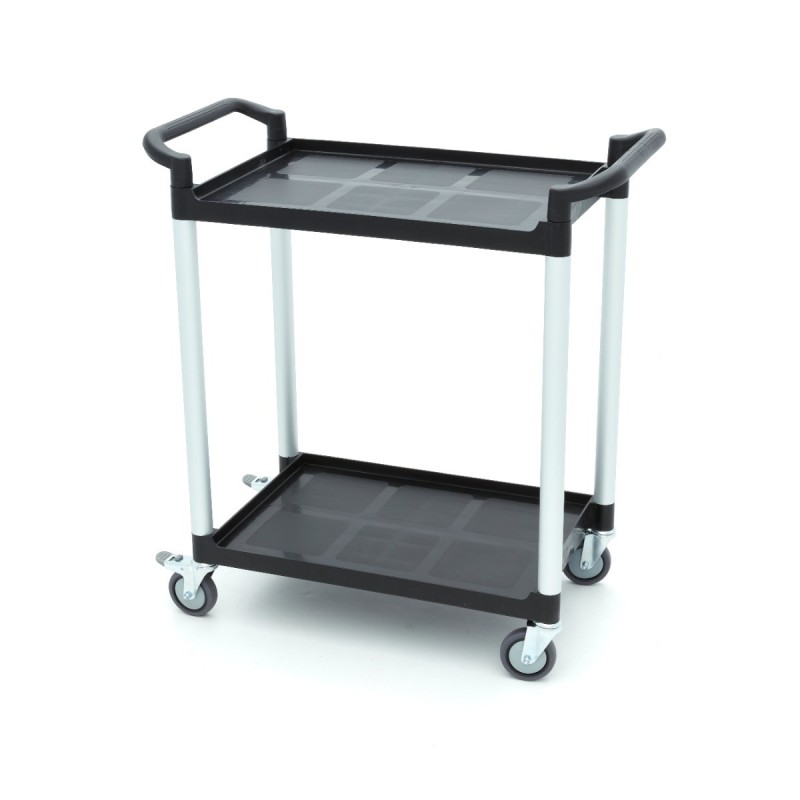 Maxima - Chariot de service - 2 étagères plastique - 86.5x42.5 cm