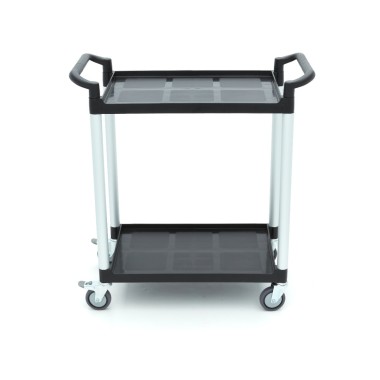 Maxima - Chariot de service - 2 étagères plastique - 86.5x42.5 cm