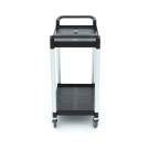 Maxima - Chariot de service - 2 étagères plastique - 86.5x42.5 cm
