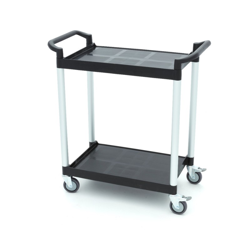Maxima - Chariot de service - 2 étagères plastique - 86.5x42.5 cm