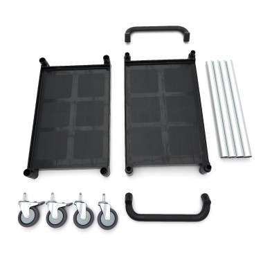 Maxima - Chariot de service - 2 étagères plastique - 86.5x42.5 cm
